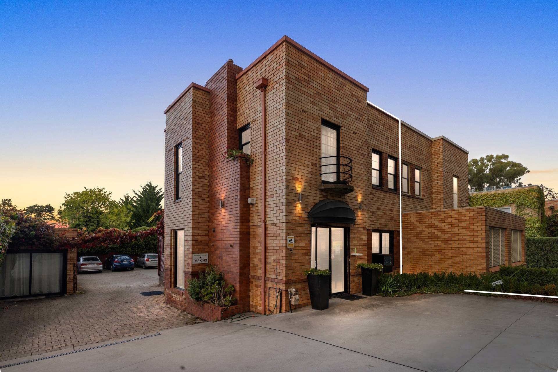 One of those art deco buildings on Canberra Ave is for sale